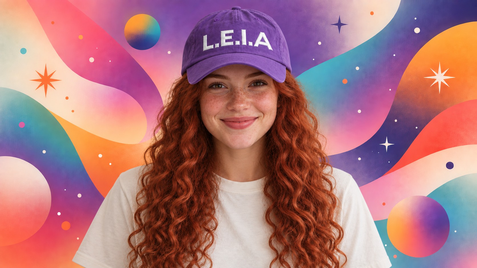 Estudante com o boné do L.E.I.A.