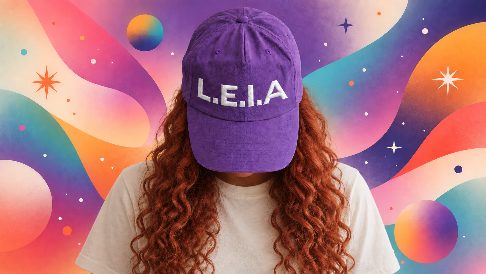 Estudante com o boné do L.E.I.A. cobrindo o rosto